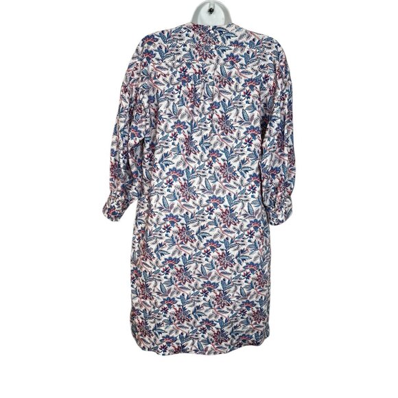 J Mclaughlin Nylee Linen Mini Dress 3/4 sleeve Bloomsbury Floral Print Small - Picture 11 of 14